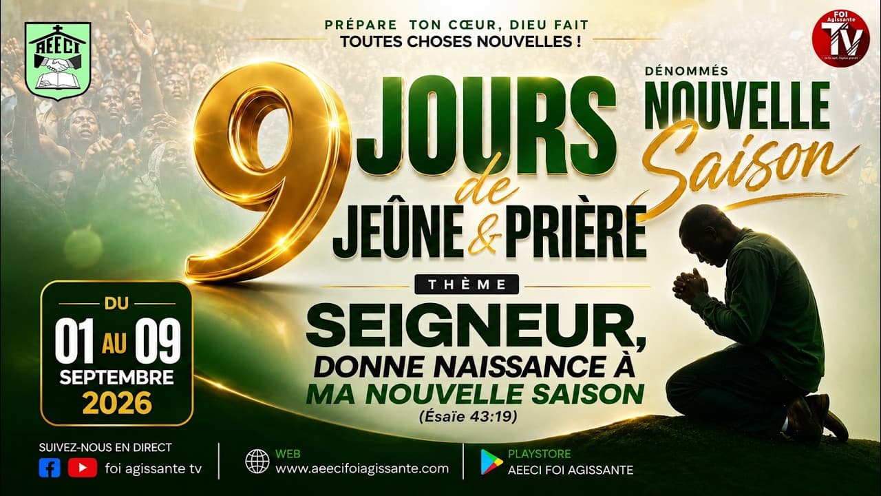 🔴 EN DIRECT | JOUR 4 – 9 JOURS DE JEÛNE & PRIÈRE | JOUR DE LA LUMIÈRE DIVINE